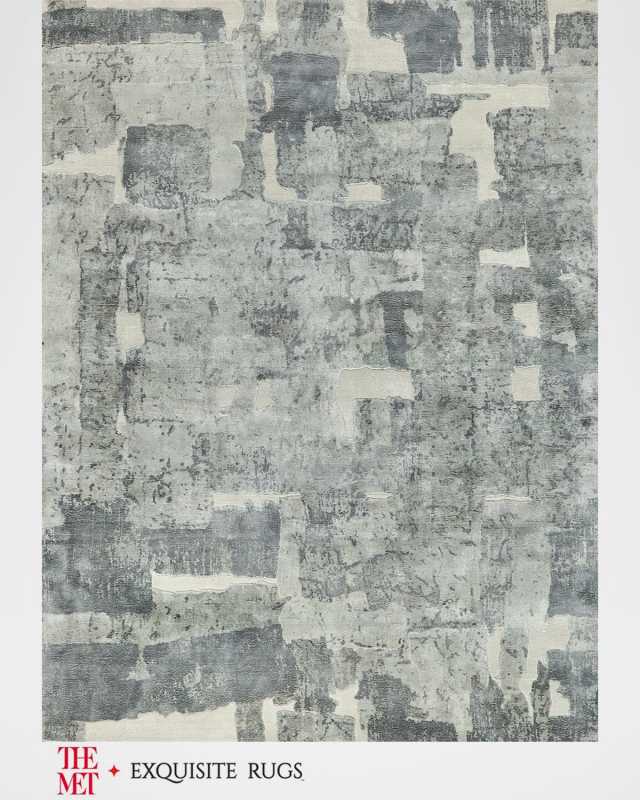 Papyrus Hand-Loomed Gray Rug, 10' x 14'